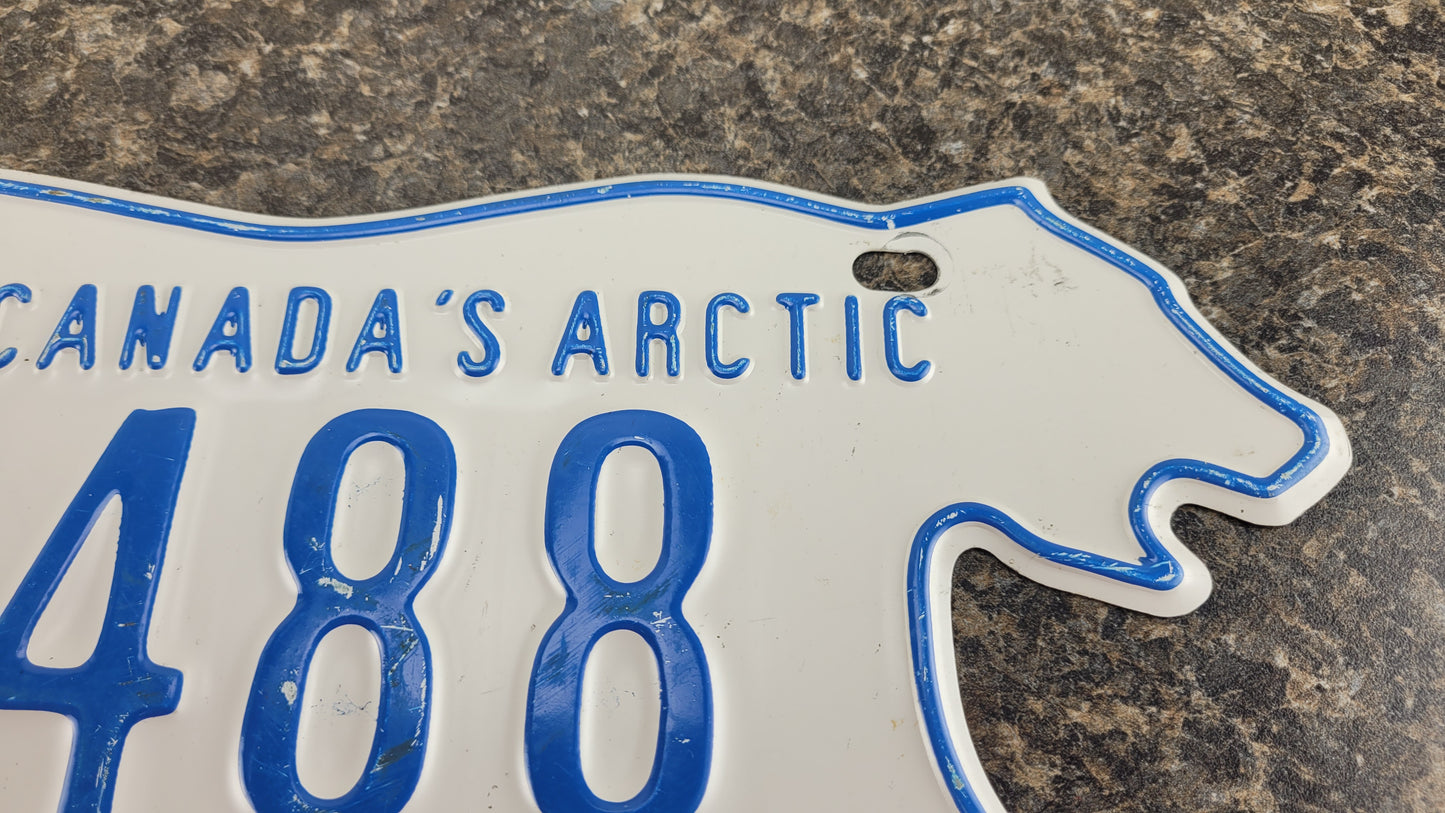 1994 Northwest Territories Polar Bear License Plate, G1488