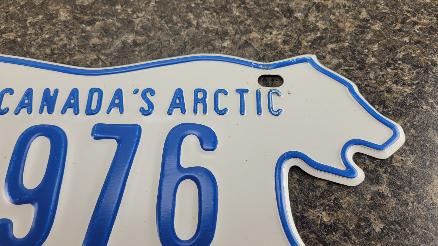 1989 Northwest Territories Polar Bear License Plate, 23976