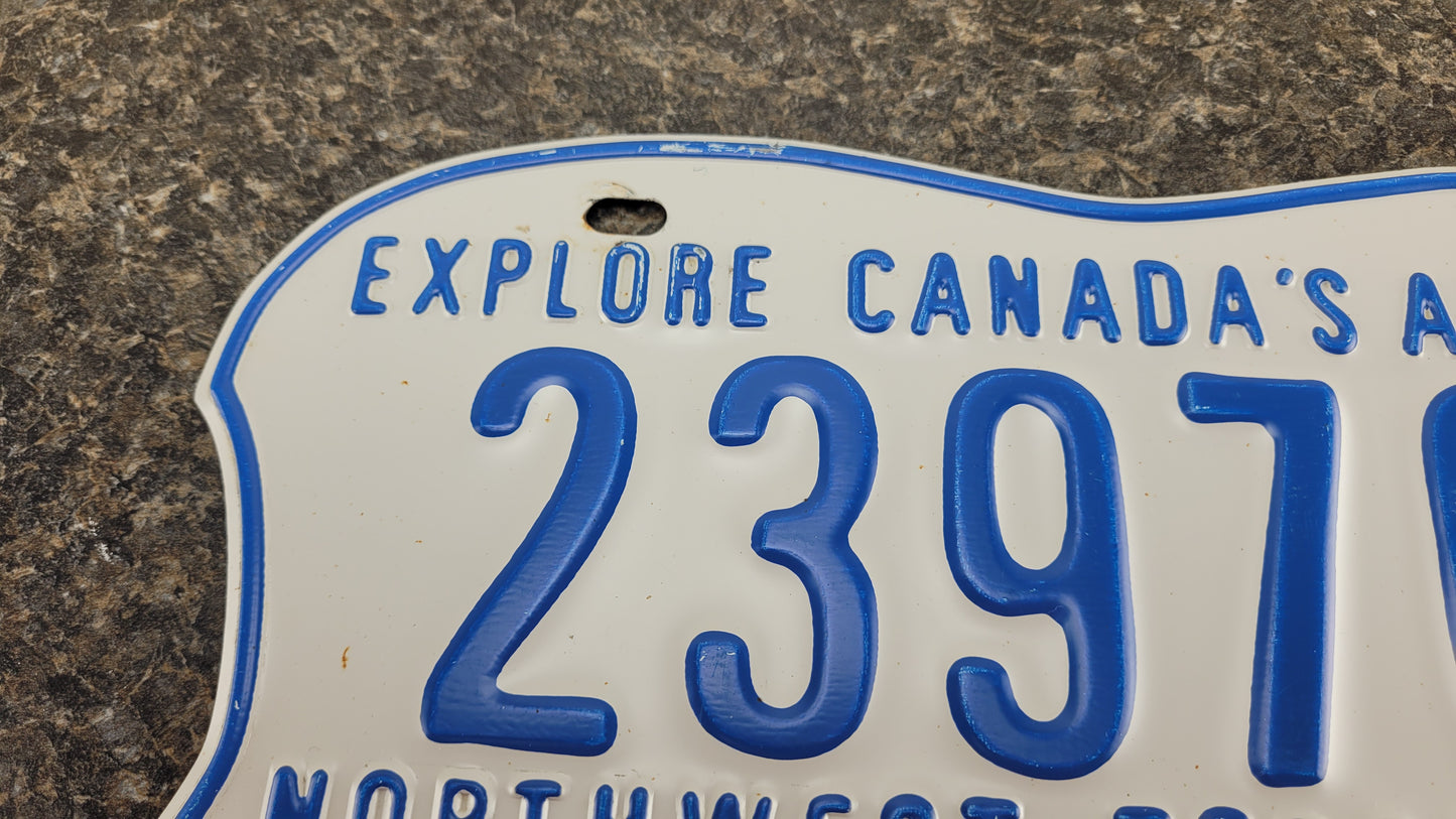 1989 Northwest Territories Polar Bear License Plate, 23976