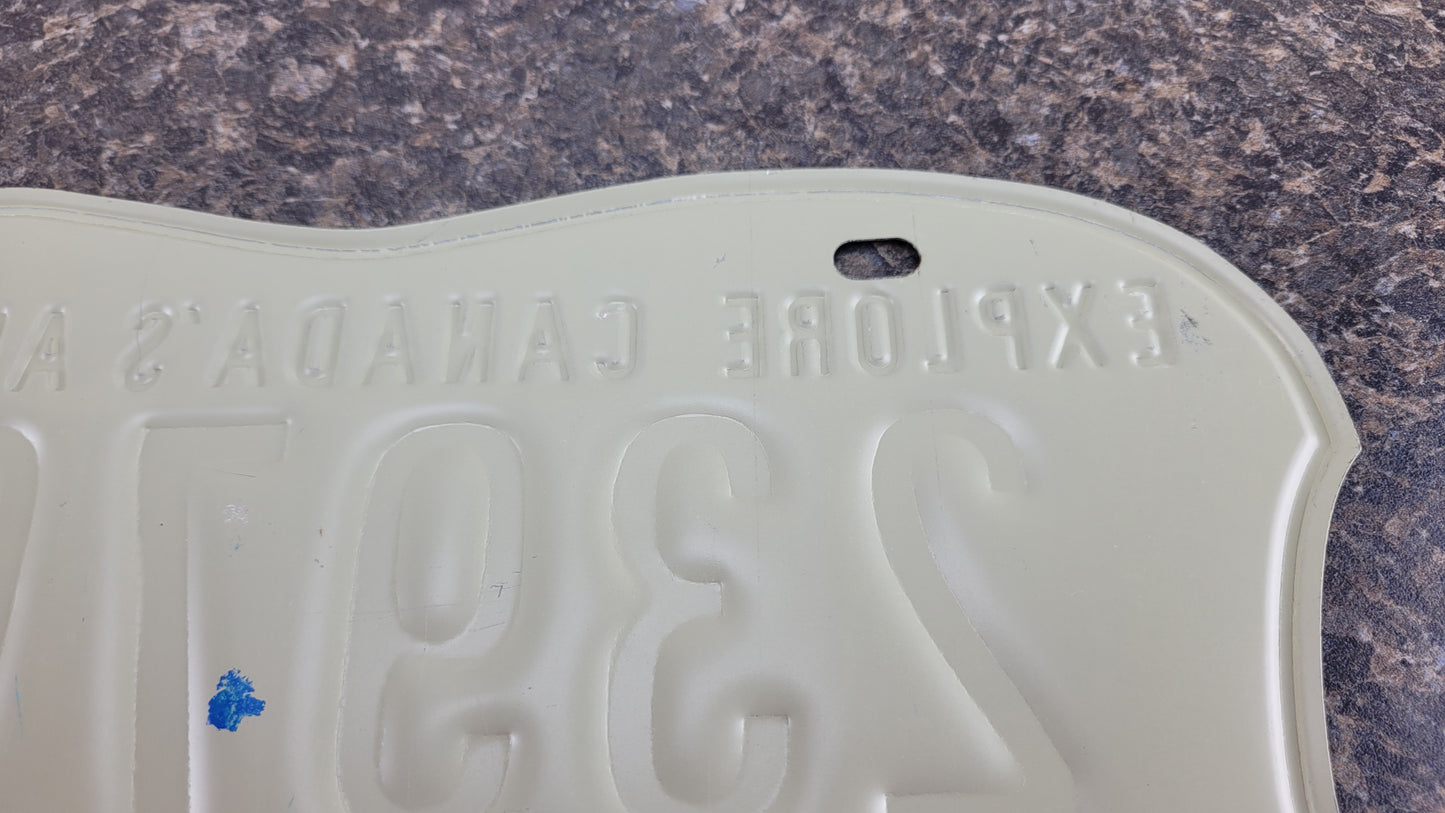 1989 Northwest Territories Polar Bear License Plate, 23976