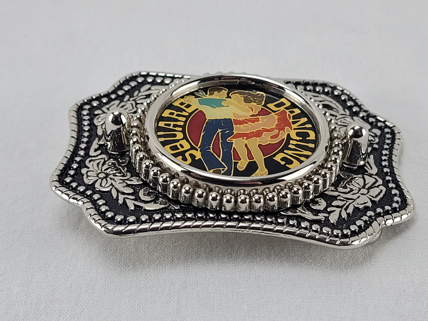 Vintage Square Dancing Belt Buckle