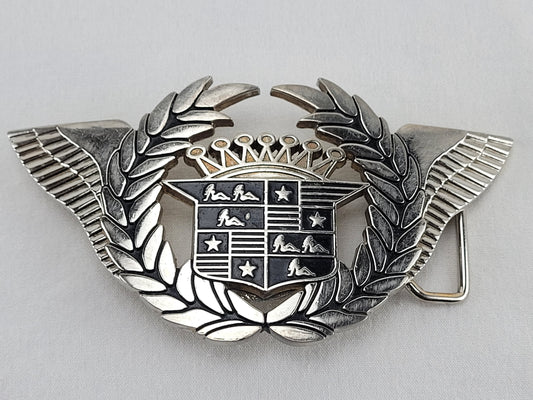 Cadillac Emblem Leaves Wings Stars Girl Mudflaps Belt Buckle